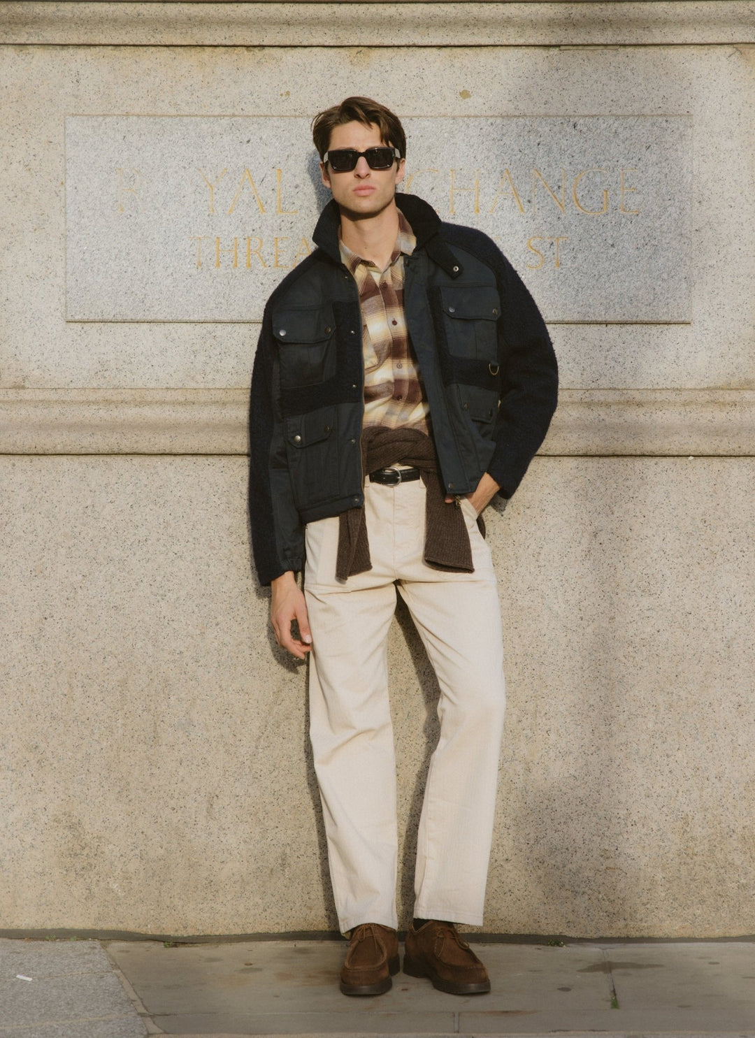 Percival - Fletcher Patchwork Jacket - Navy - Kalifornia Jean Bar