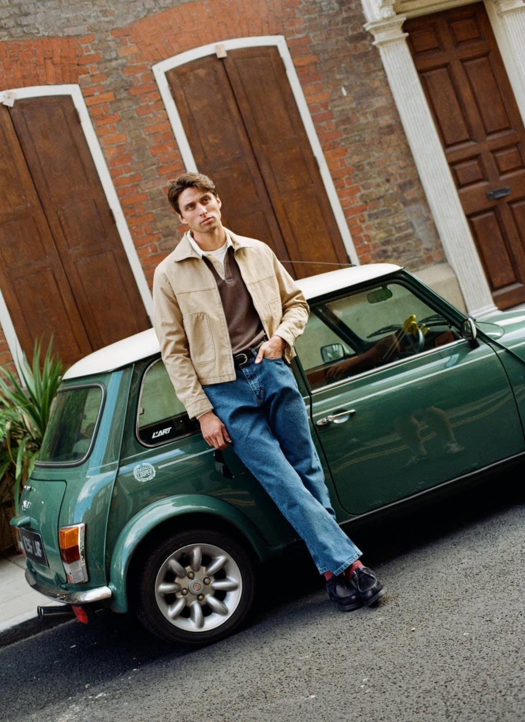 Percival - Jackson Canvas Boxy Harrington Jacket - Cream - Kalifornia Jean Bar