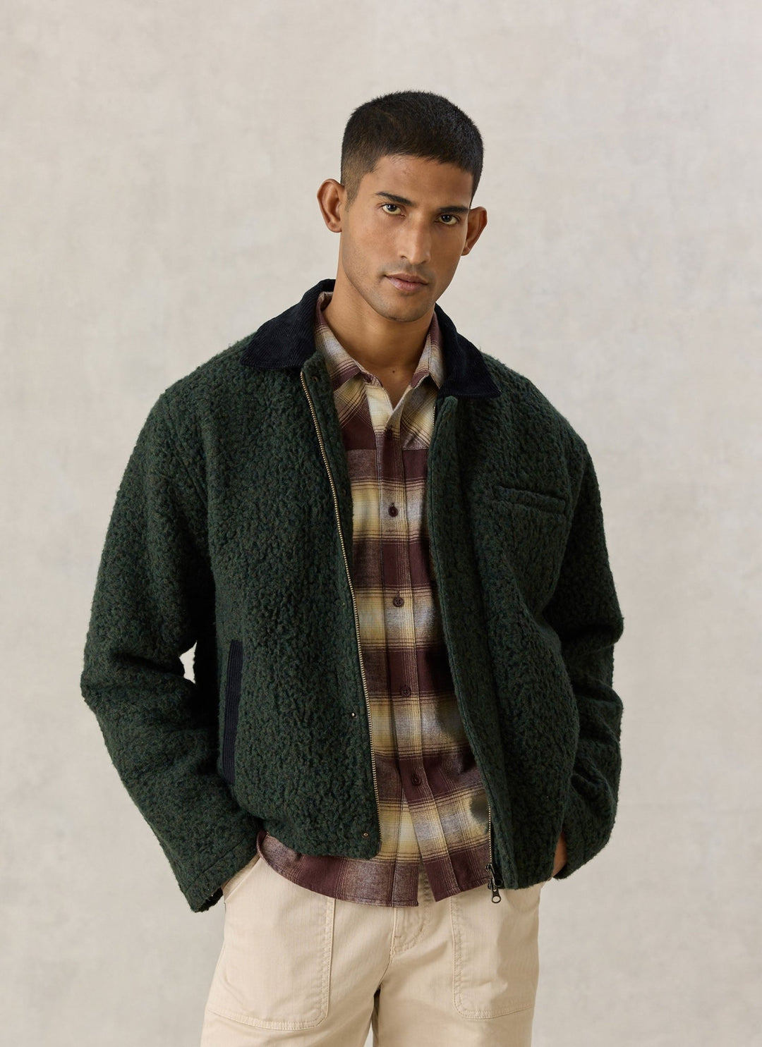 Percival - Murrey Casentino Boxy Jacket - Forest - Kalifornia Jean Bar
