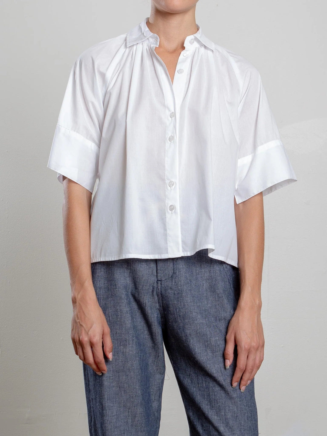 Pharaoh - Halle White Shirt Spanish Voile - Kalifornia Jean Bar
