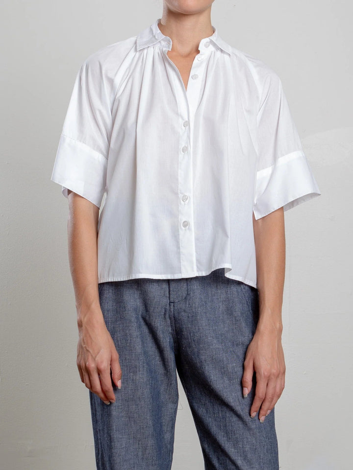 Pharaoh - Halle White Shirt Spanish Voile - Kalifornia Jean Bar