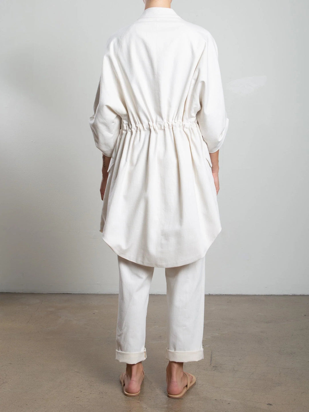Pharaoh - Tracy Linen Twill Jacket in Bone - Kalifornia Jean Bar