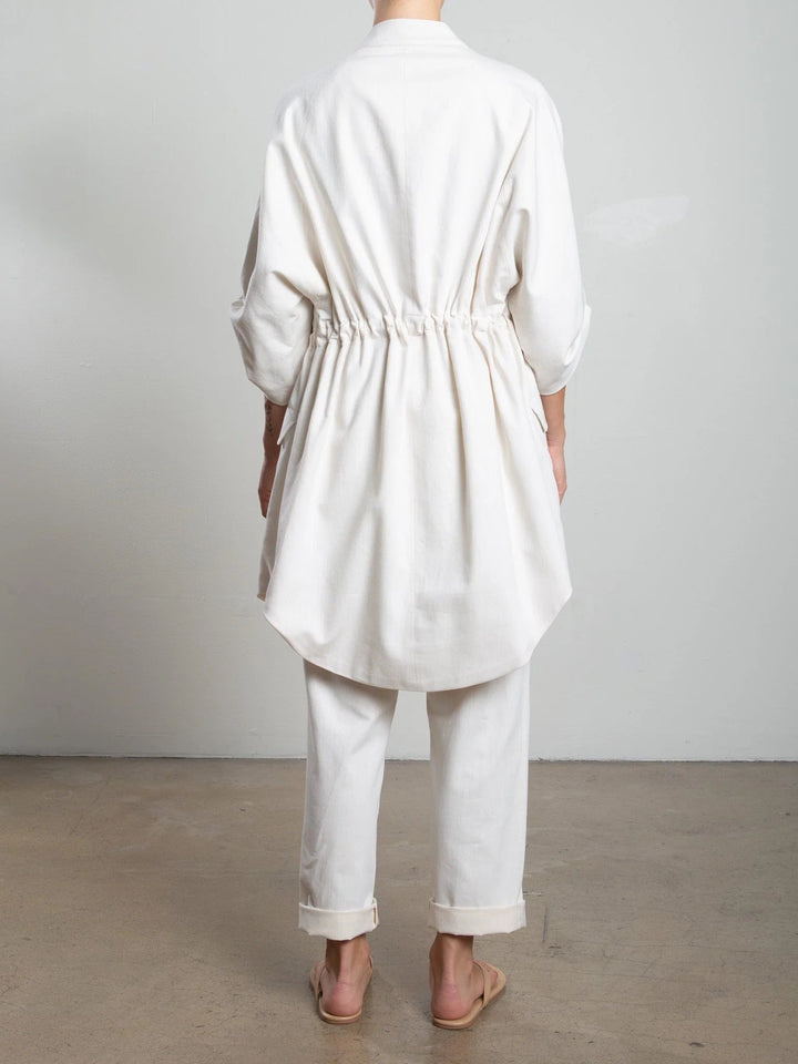 Pharaoh - Tracy Linen Twill Jacket in Bone - Kalifornia Jean Bar