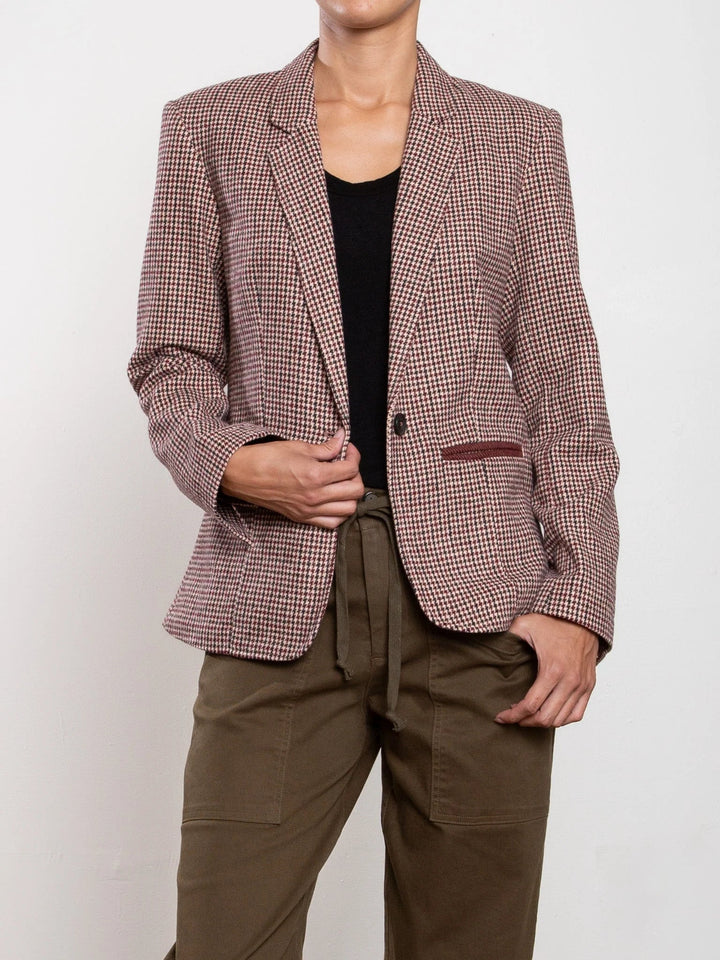 Pharoah - Cyrus Blazer Brighton Houndstooth - Kalifornia Jean Bar