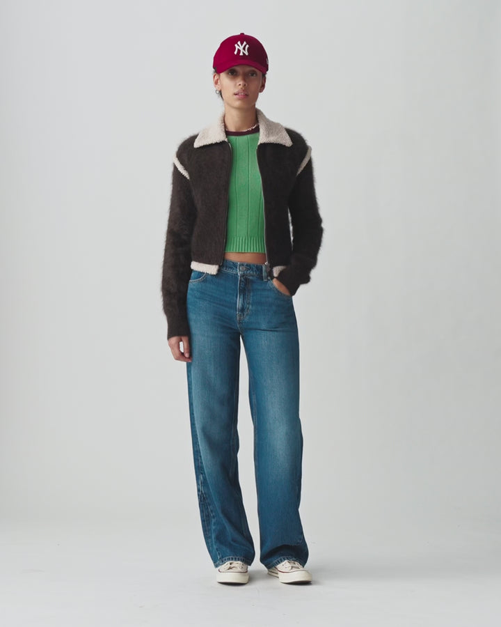 Guest in Residence - Burnt Cocoa Grizzly Frankie Jacket