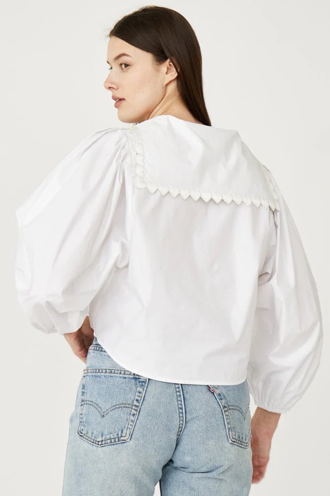 Rachel Antonoff - Alia Top in White - Kalifornia Jean Bar