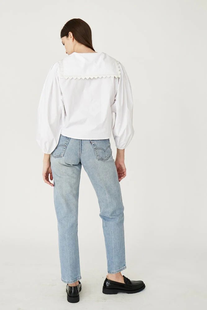 Rachel Antonoff - Alia Top in White - Kalifornia Jean Bar