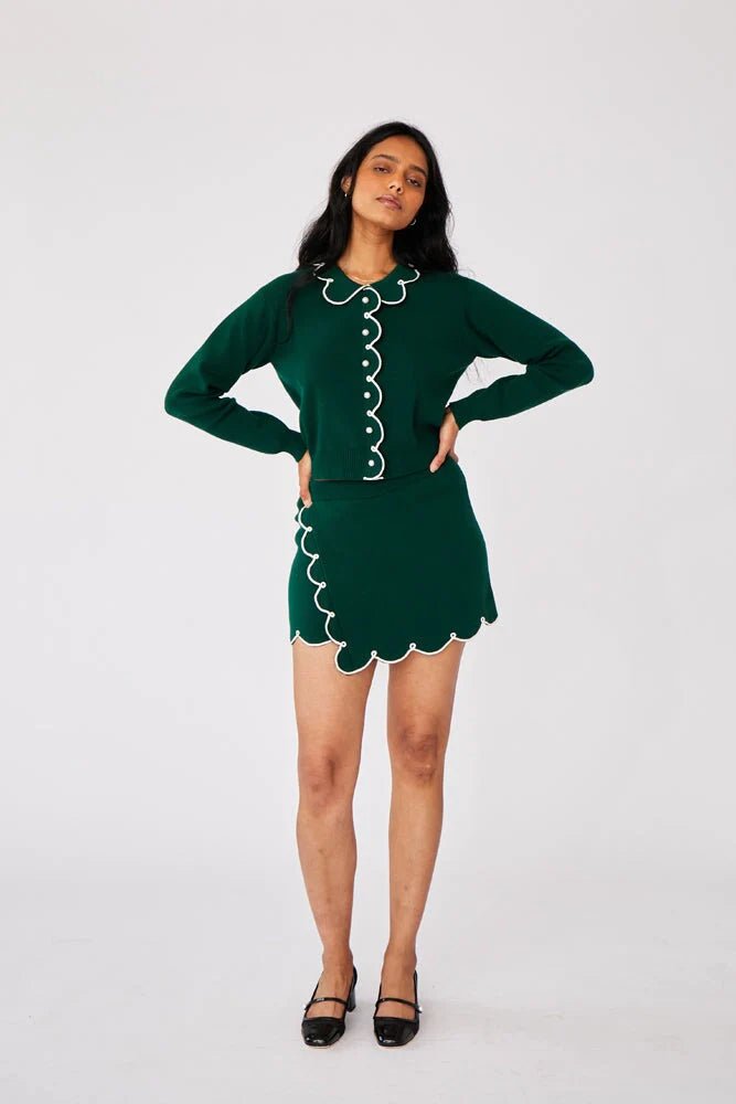 Rachel Antonoff - Green Cupcake Cardigan - Kalifornia Jean Bar