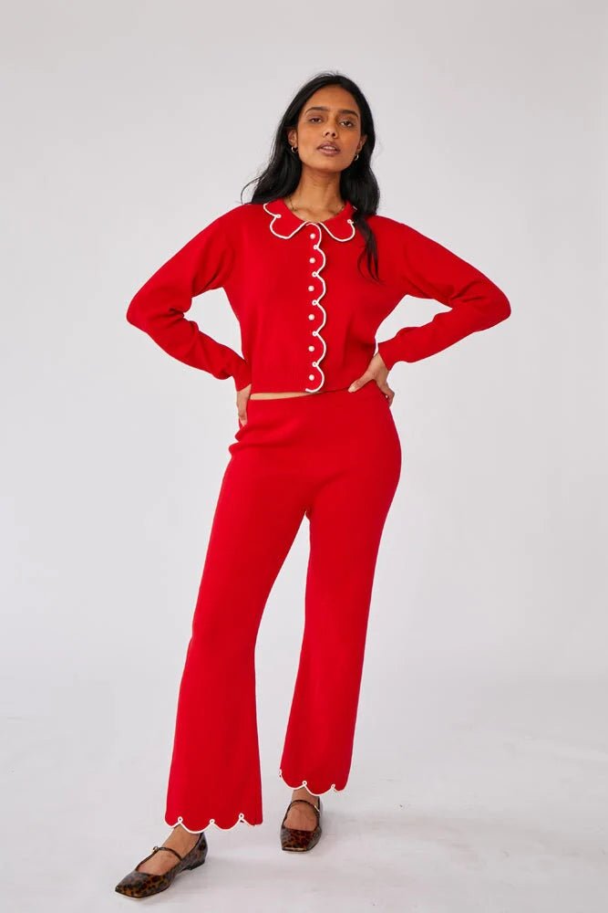 Rachel Antonoff - Red Cupcake Cardigan - Kalifornia Jean Bar