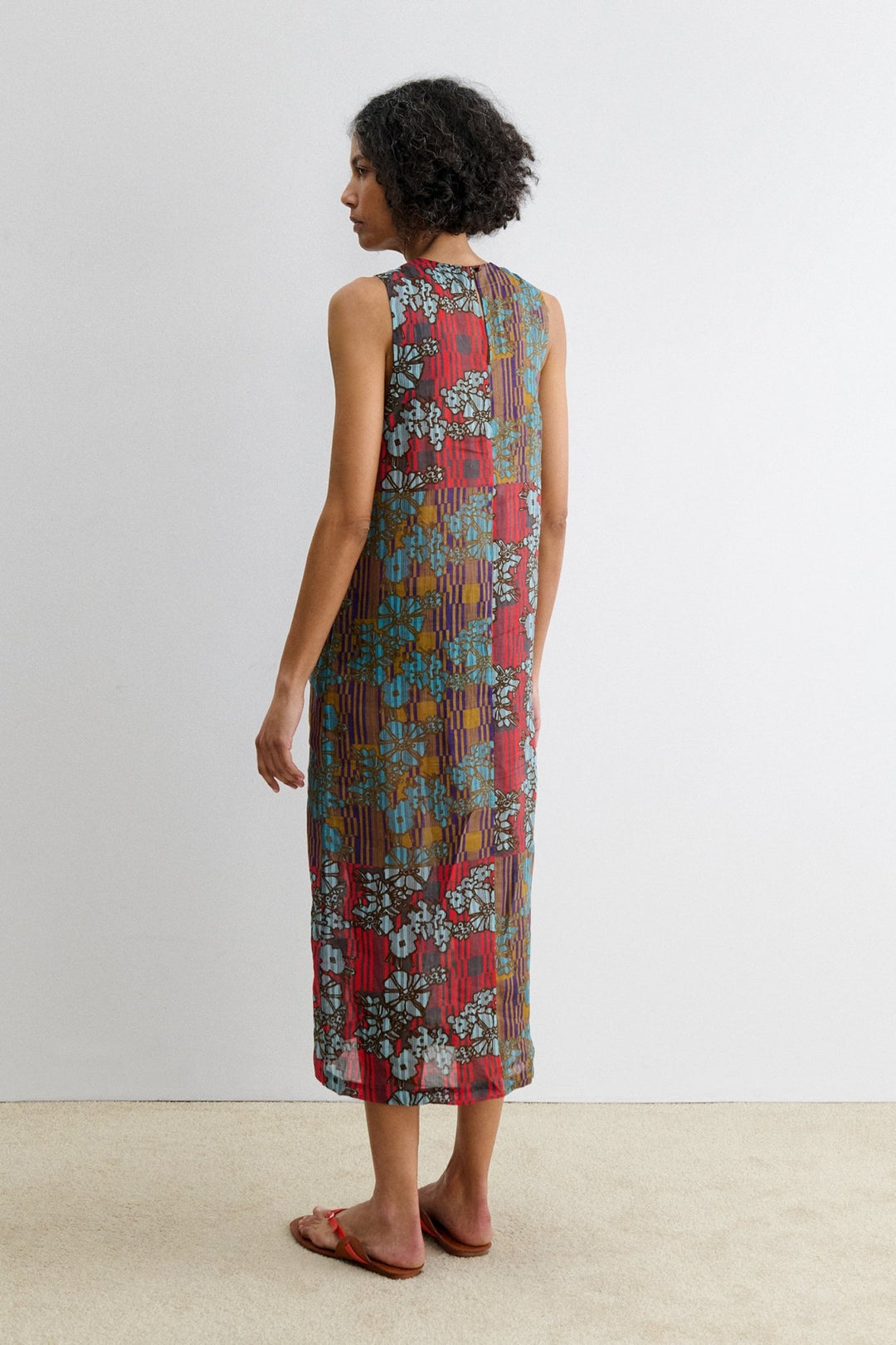 Rachel Comey - Baldan Dress in Red Hibiscus Print - Kalifornia Jean Bar