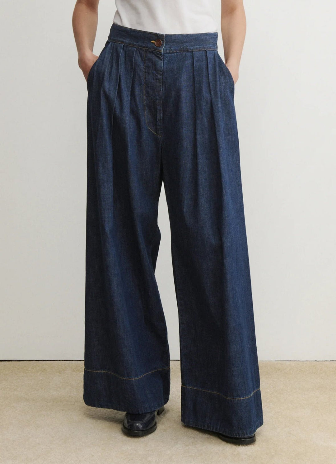 Rachel Comey - Coxsone Pant in Vista Dark Indigo - Kalifornia Jean Bar