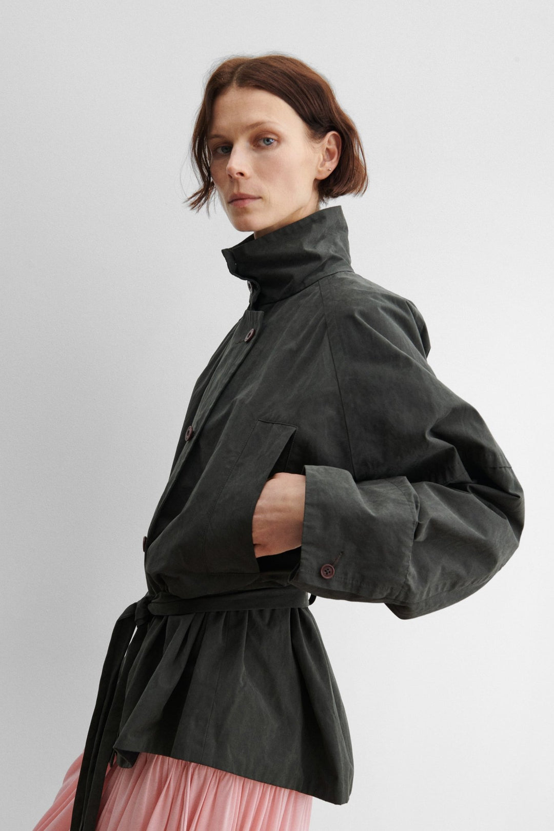 Rachel Comey - Gosland Trench in Charcoal - Kalifornia Jean Bar