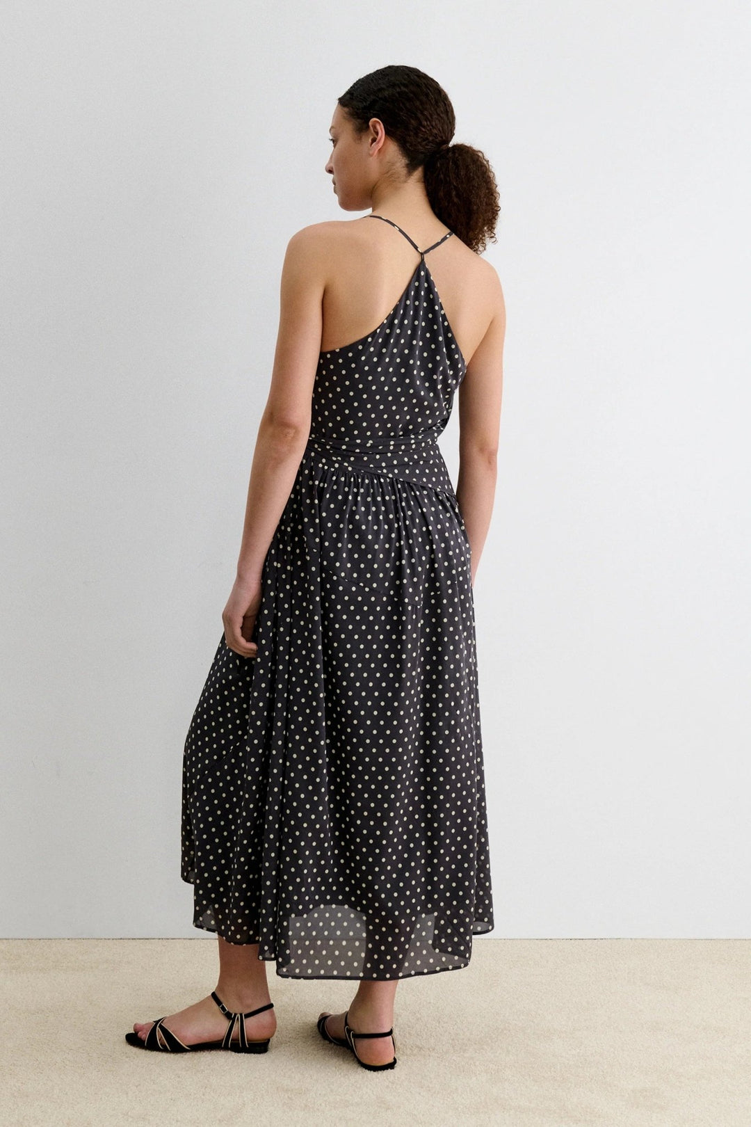 Rachel Comey - Ven Dress Polka Dot Charcoal - Kalifornia Jean Bar