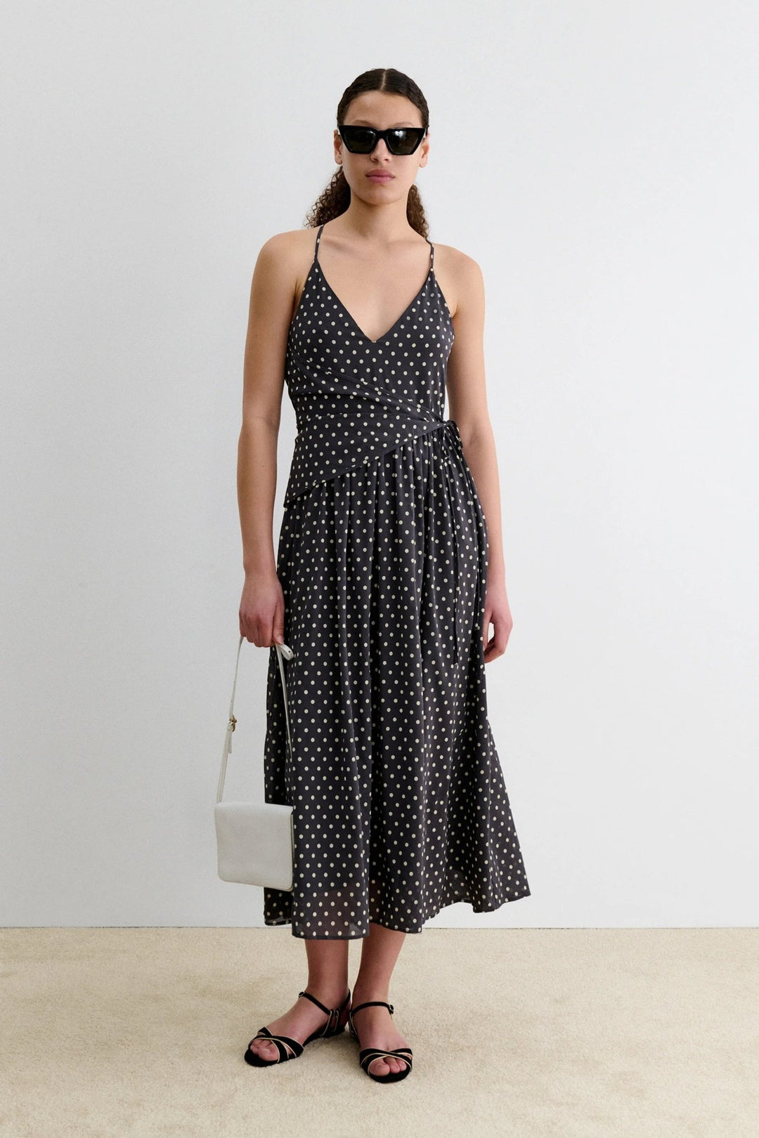 Rachel Comey - Ven Dress Polka Dot Charcoal - Kalifornia Jean Bar