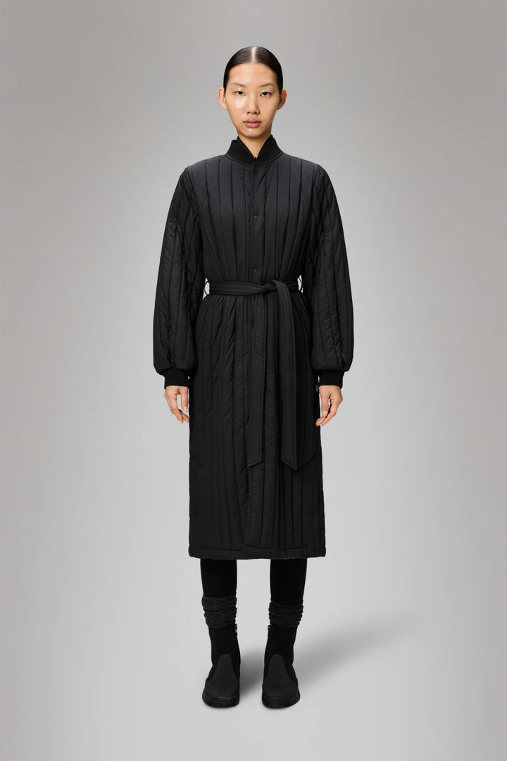 Rains - Banja Liner W Coat in Black - Kalifornia Jean Bar