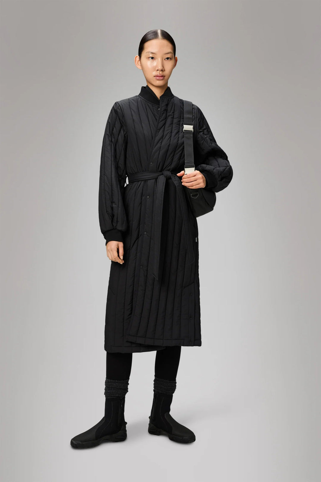 Rains - Banja Liner W Coat in Black - Kalifornia Jean Bar