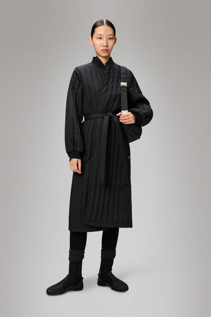 Rains - Banja Liner W Coat in Black - Kalifornia Jean Bar