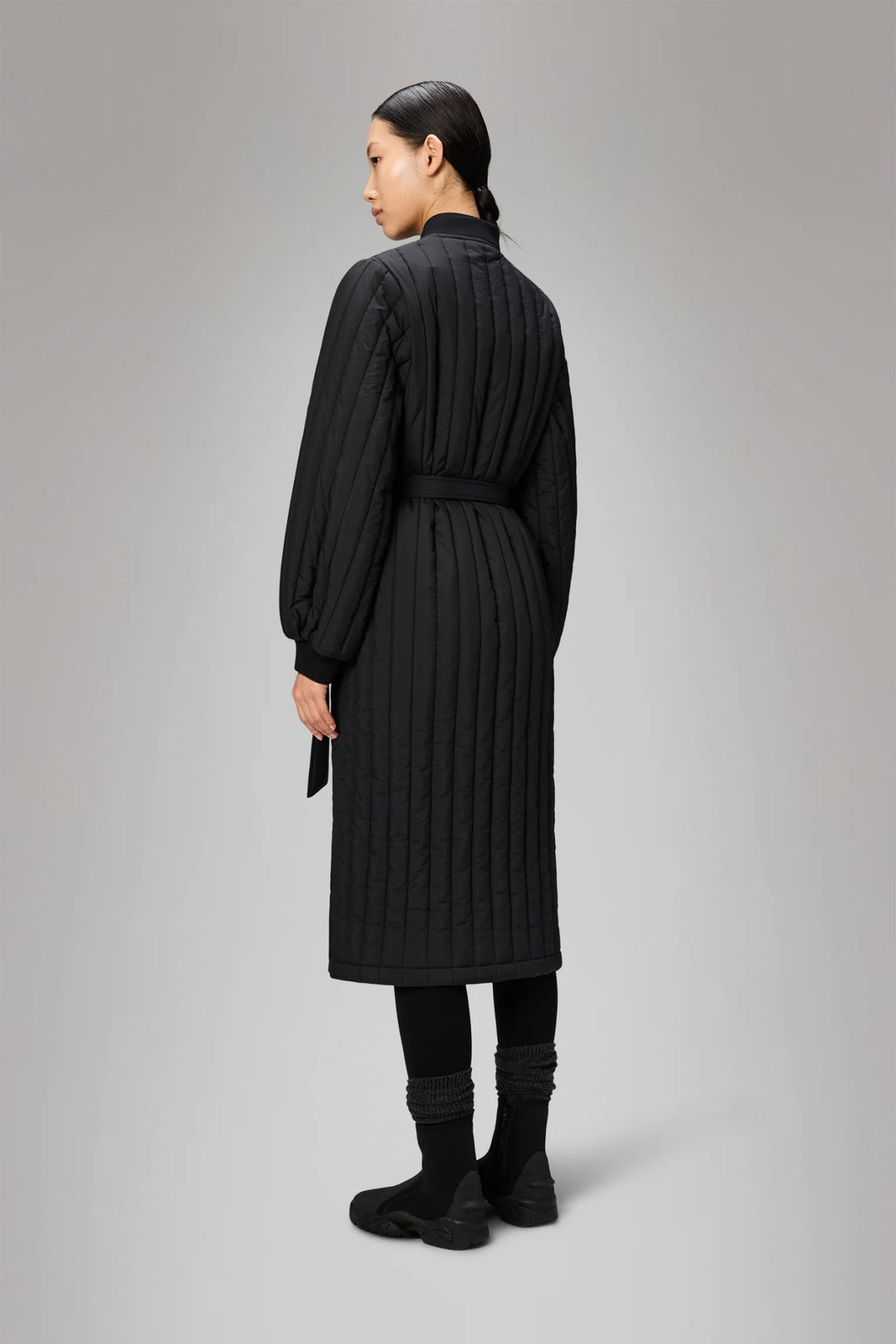 Rains - Banja Liner W Coat in Black - Kalifornia Jean Bar
