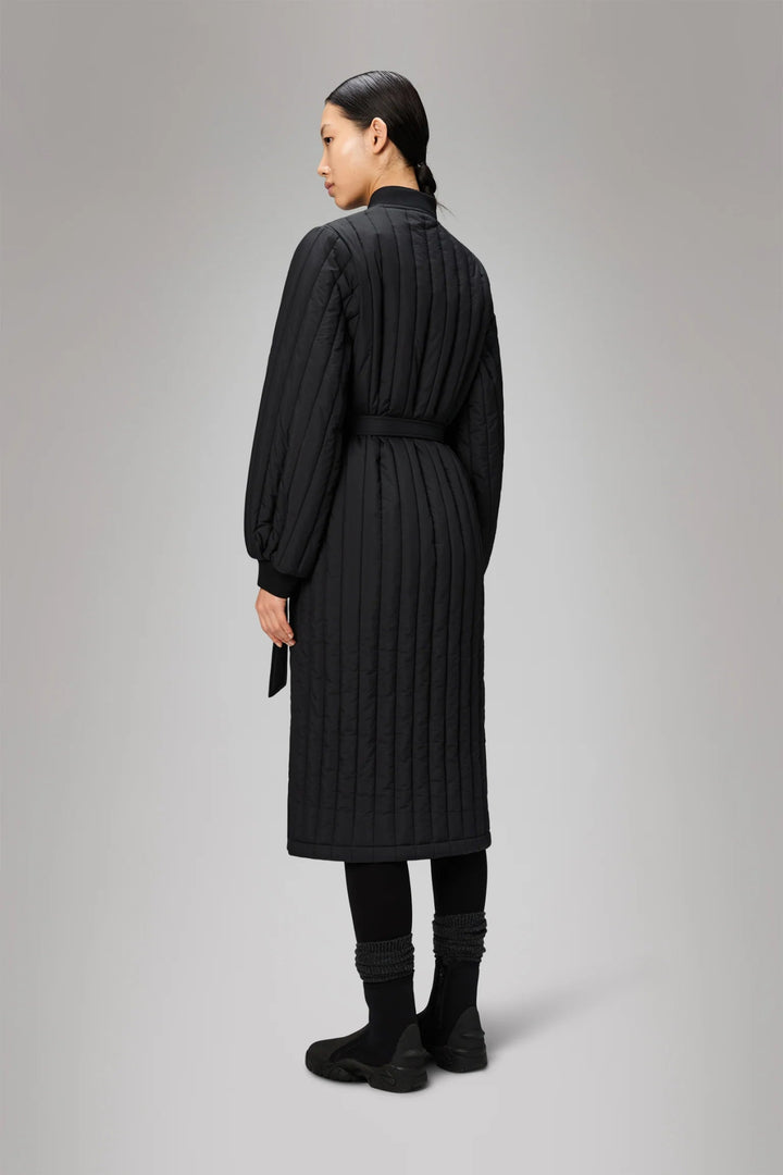 Rains - Banja Liner W Coat in Black - Kalifornia Jean Bar