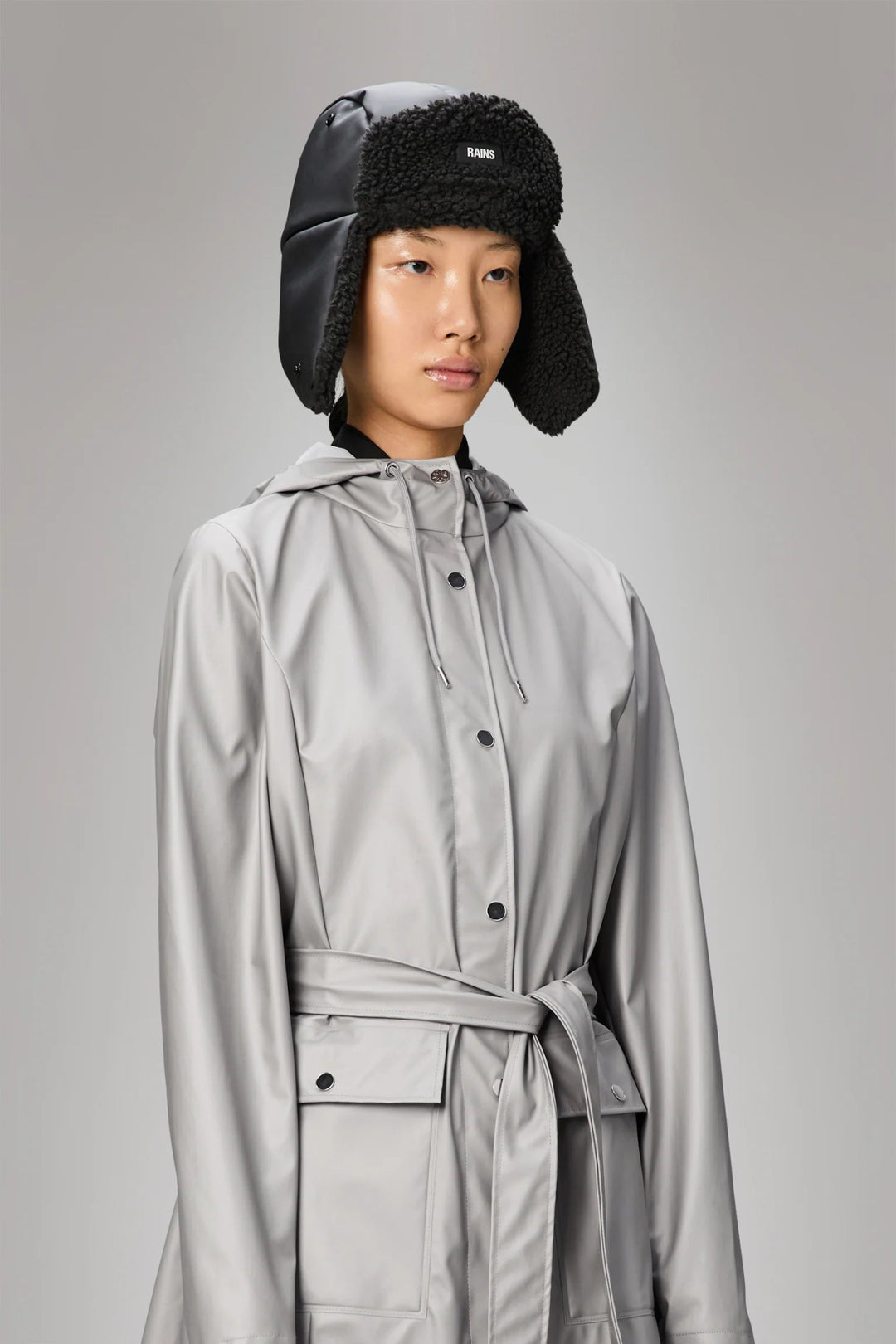 Rains - Fleece Trapper Cap in Black - Kalifornia Jean Bar