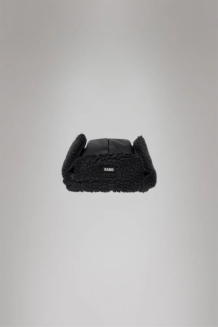 Rains - Fleece Trapper Cap in Black - Kalifornia Jean Bar