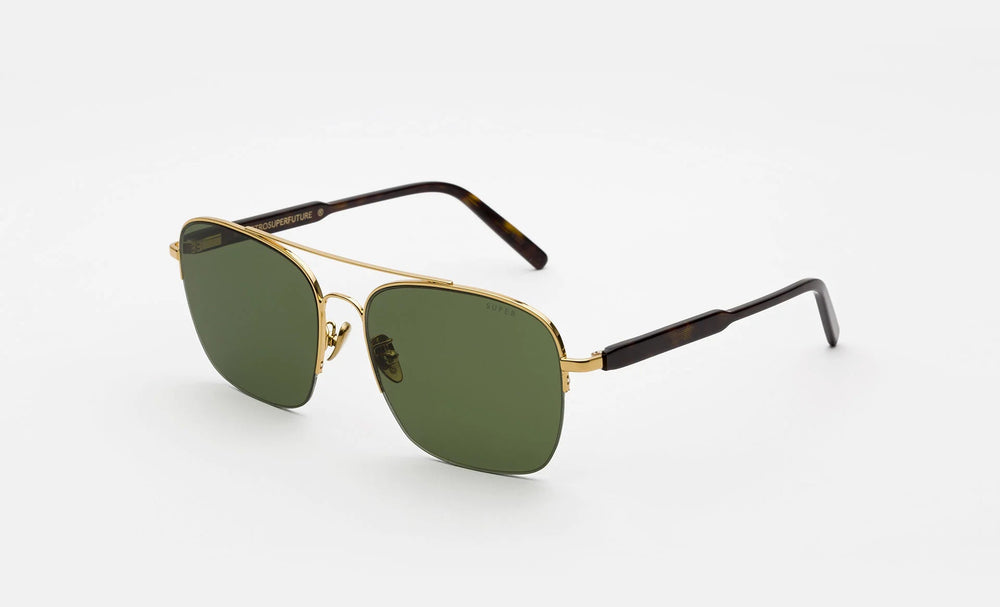 RETROSUPERFUTURE - Adamo Sunglasses 3627 Green - Kalifornia Jean Bar