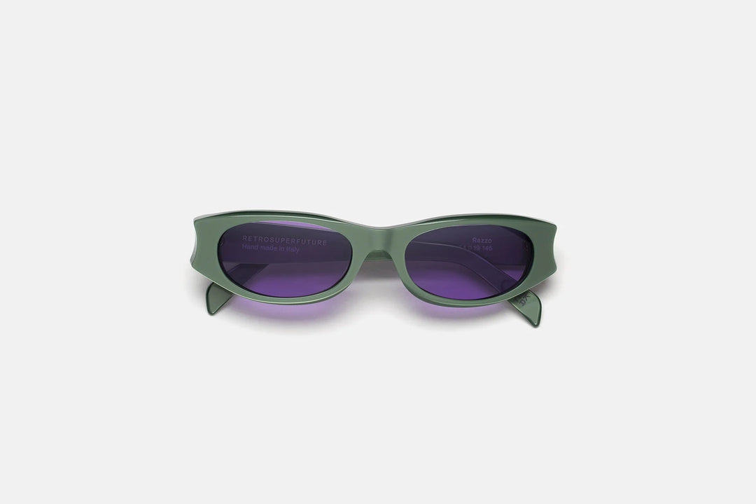 RETROSUPERFUTURE - Razzo Metallic Mint Sunglasses - Kalifornia Jean Bar