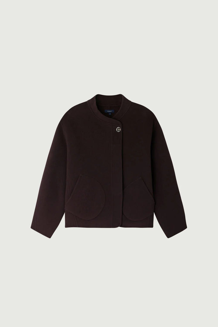 Soeur - Aubergine Windsor Coat - Kalifornia Jean Bar