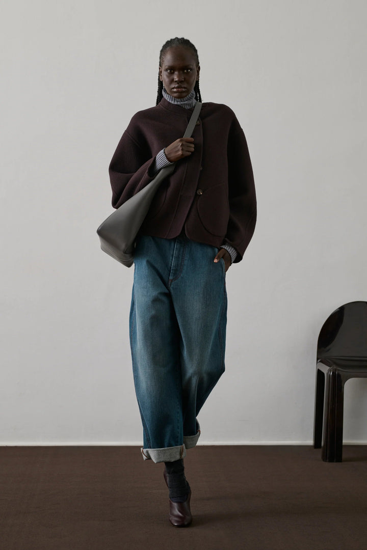 Soeur - Aubergine Windsor Coat - Kalifornia Jean Bar