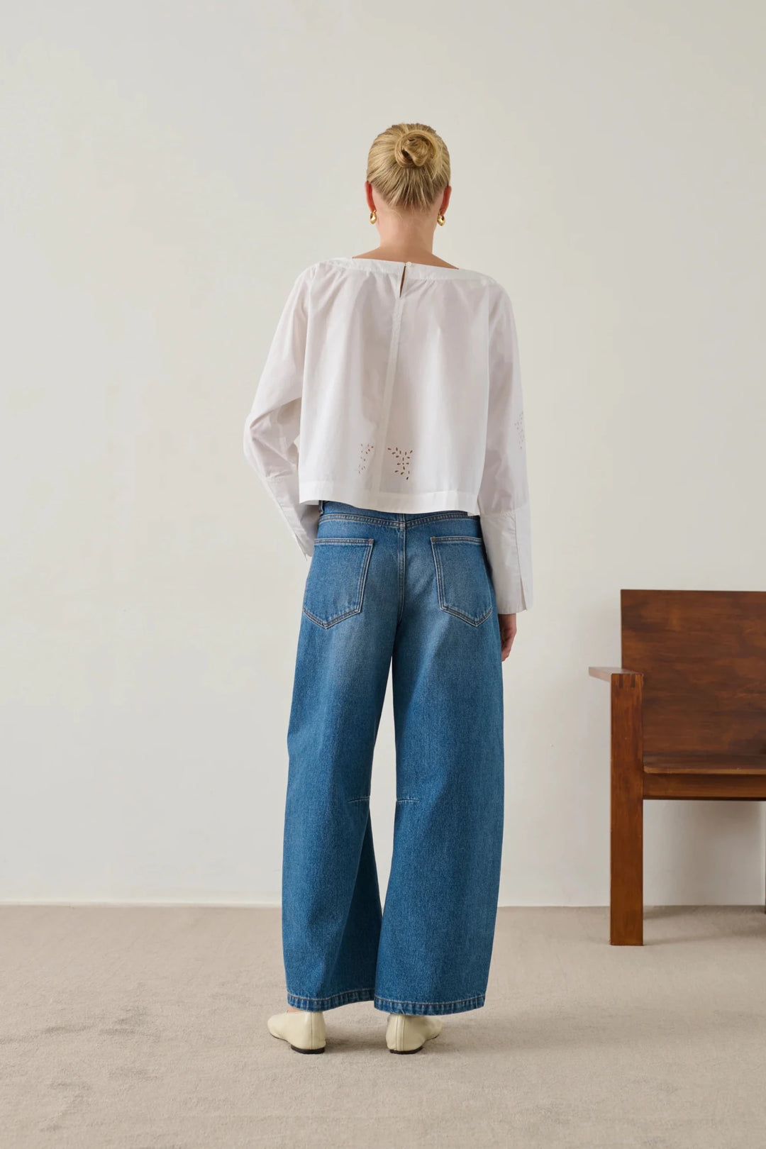 Soeur - Blanc Hansel Embroidered Blouse - Kalifornia Jean Bar