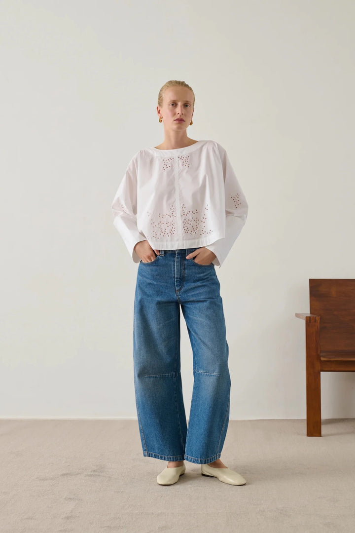 Soeur - Blanc Hansel Embroidered Blouse - Kalifornia Jean Bar