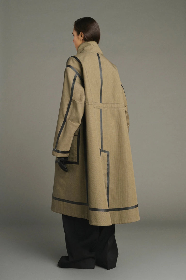 Soeur - Luce Reversible Oversized Parka in Noir/Beige - Kalifornia Jean Bar