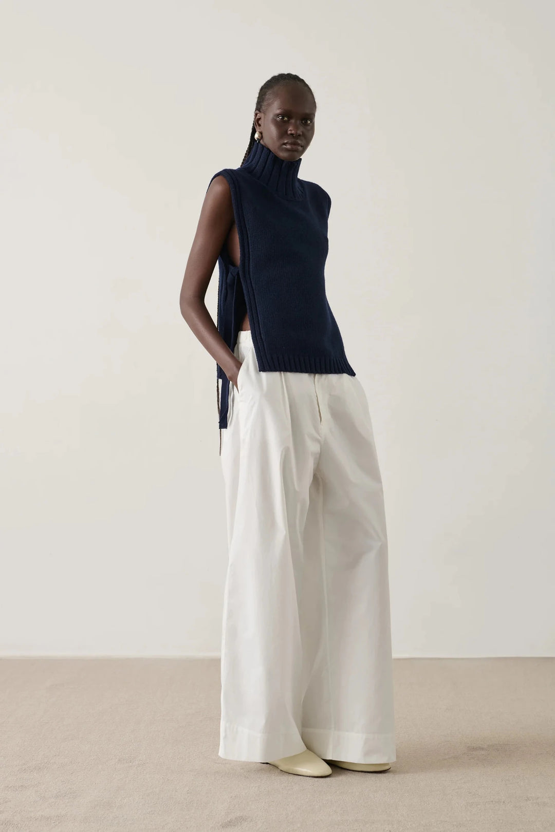 Soeur - OR Wool Pullover in Navy - Kalifornia Jean Bar
