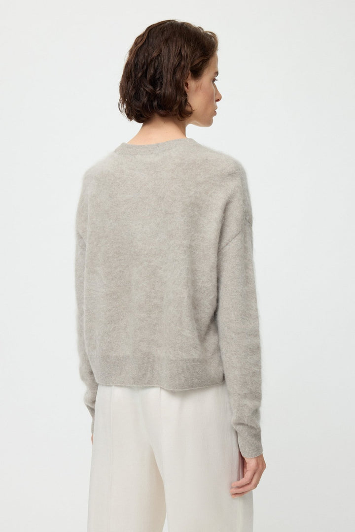 Soft Goat - Argyle Crewneck Greige - Kalifornia Jean Bar