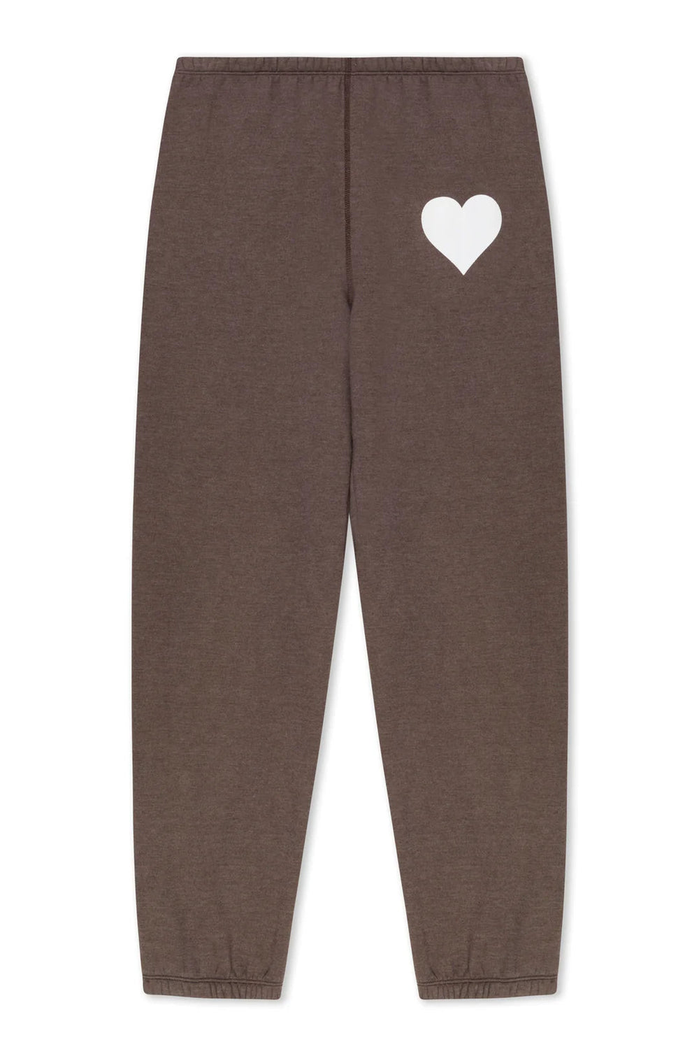 SPRWMN - Heather Brown Heart Sweatpants - Kalifornia Jean Bar