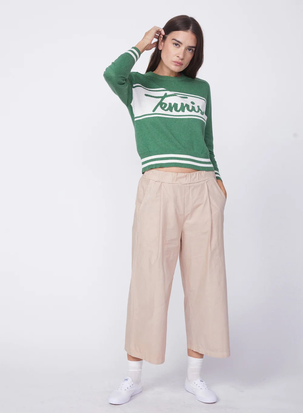 Stateside - Pine Tennis Sweater - Kalifornia Jean BarStateside - Pine Tennis Sweater