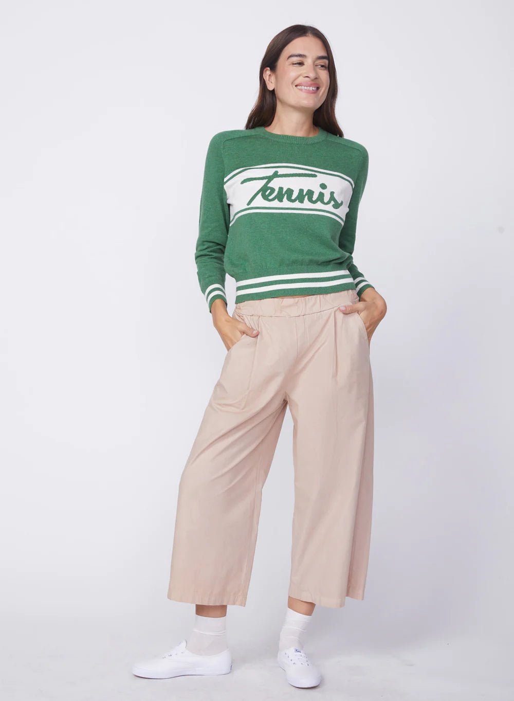 Stateside - Pine Tennis Sweater - Kalifornia Jean BarStateside - Pine Tennis Sweater