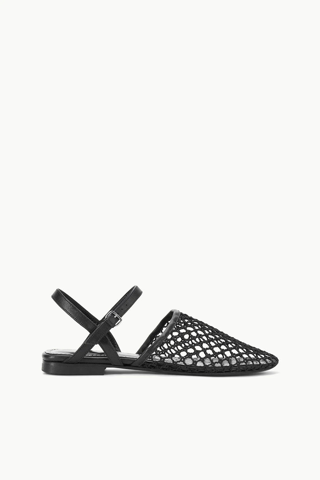 Staud - Rete Sandal in Black Netting - Kalifornia Jean Bar