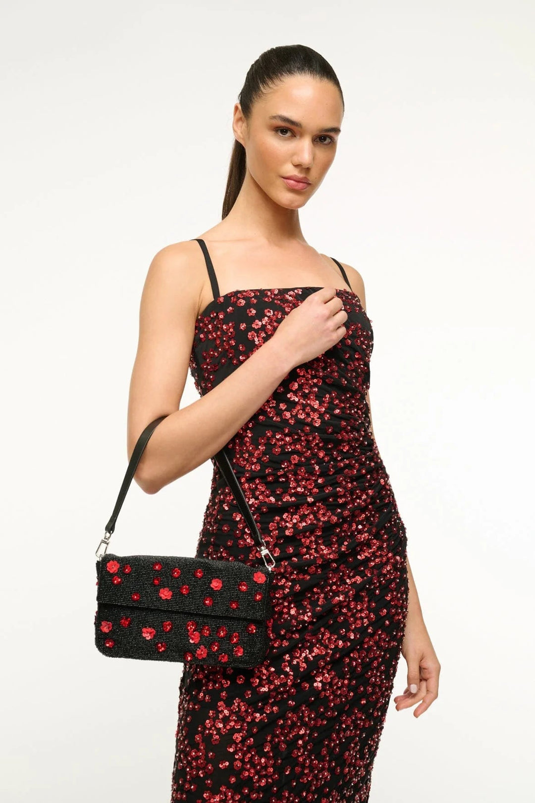 Staud - Timmy Shoulder Bag in Poppy - Kalifornia Jean Bar