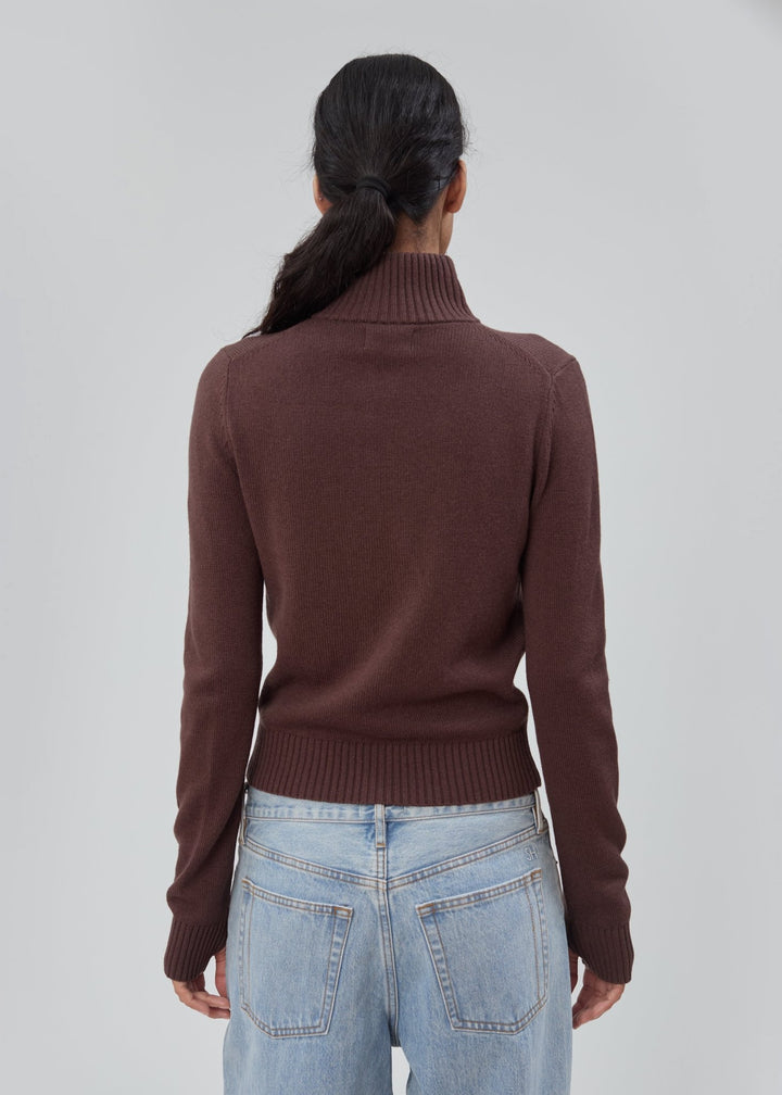 Still Here - Bleecker Zip in Chocolate Brown - Kalifornia Jean Bar