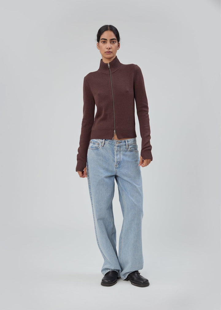 Still Here - Bleecker Zip in Chocolate Brown - Kalifornia Jean Bar