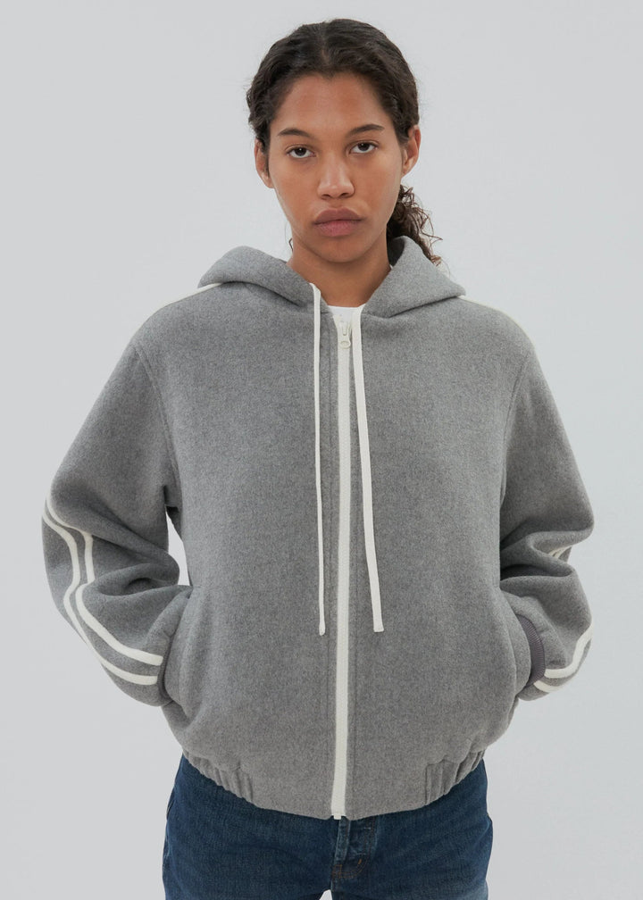 Still Here - Boyfriend Zip Jacket in Grey - Kalifornia Jean Bar