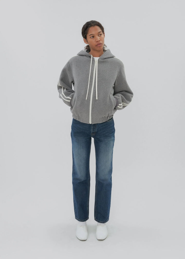 Still Here - Boyfriend Zip Jacket in Grey - Kalifornia Jean Bar