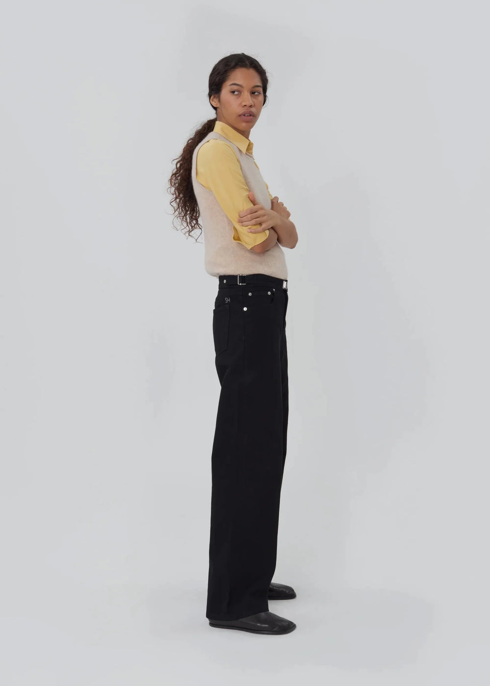 Still Here - Buckle Jean in Black - Kalifornia Jean Bar