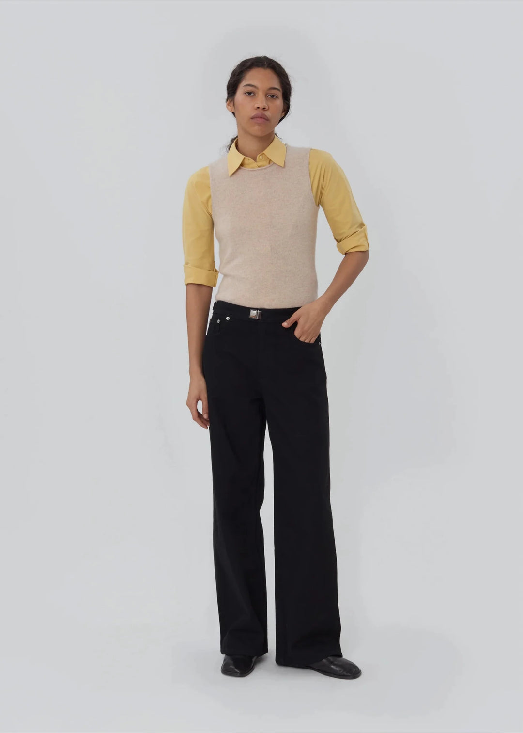 Still Here - Buckle Jean in Black - Kalifornia Jean Bar