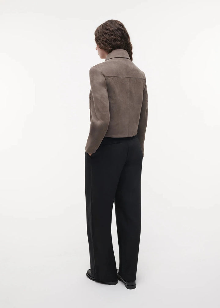 Studio AR - Marley Suede Jacket Brown Grey - Kalifornia Jean Bar