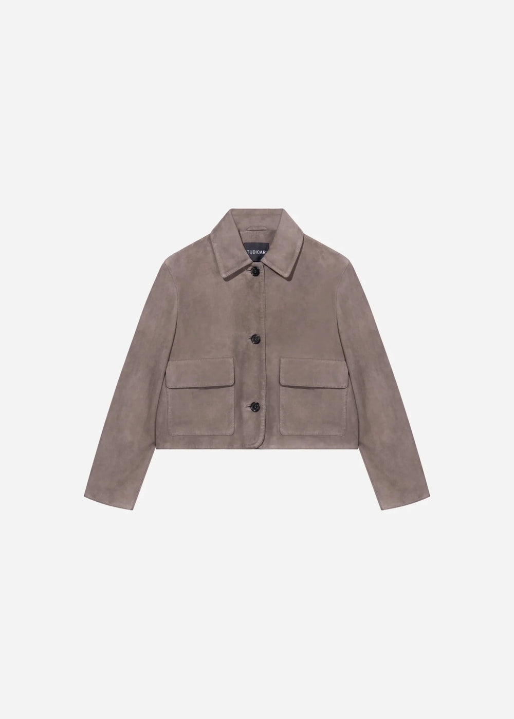 Studio AR - Marley Suede Jacket Brown Grey - Kalifornia Jean Bar