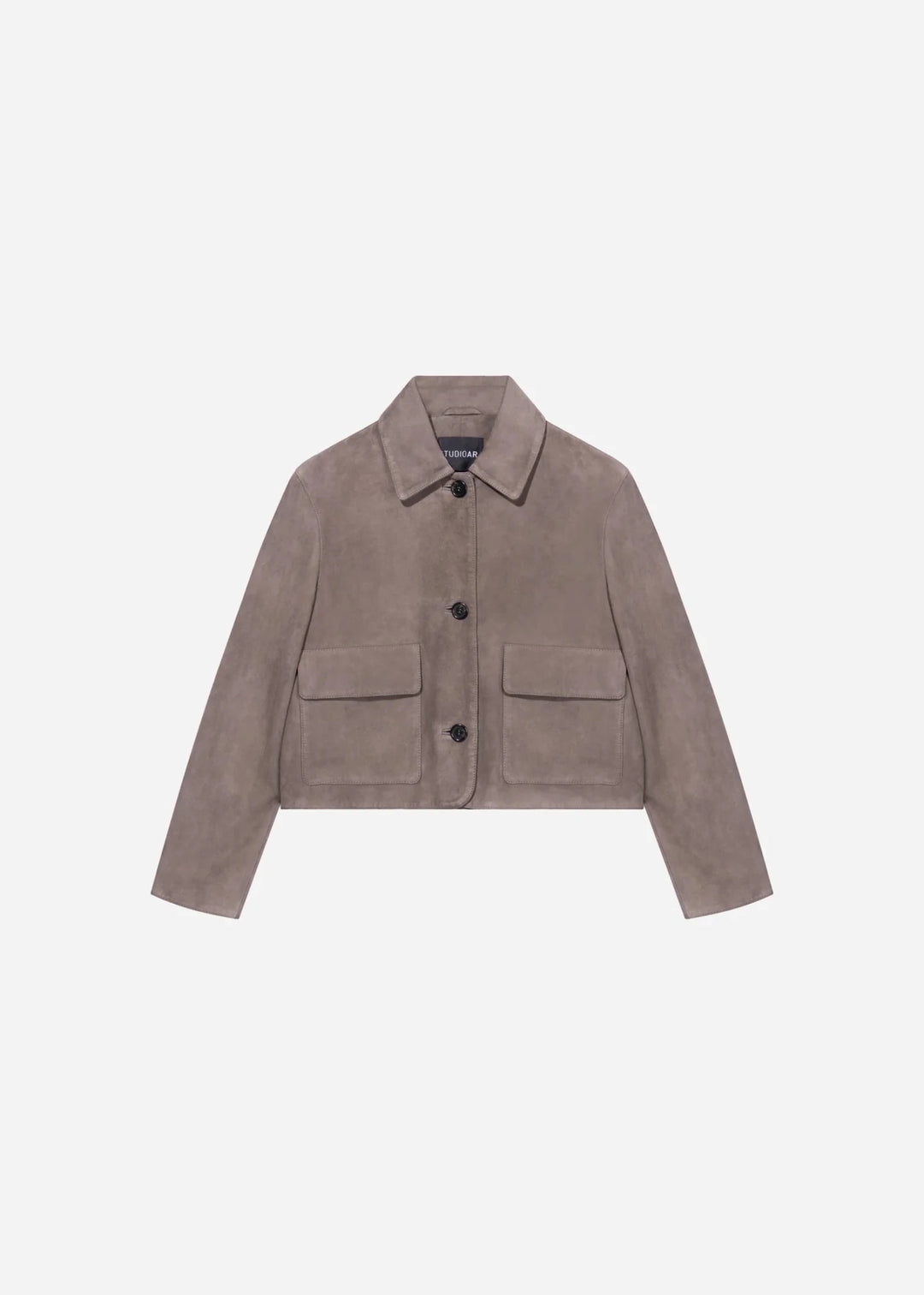 Studio AR - Marley Suede Jacket Brown Grey - Kalifornia Jean Bar