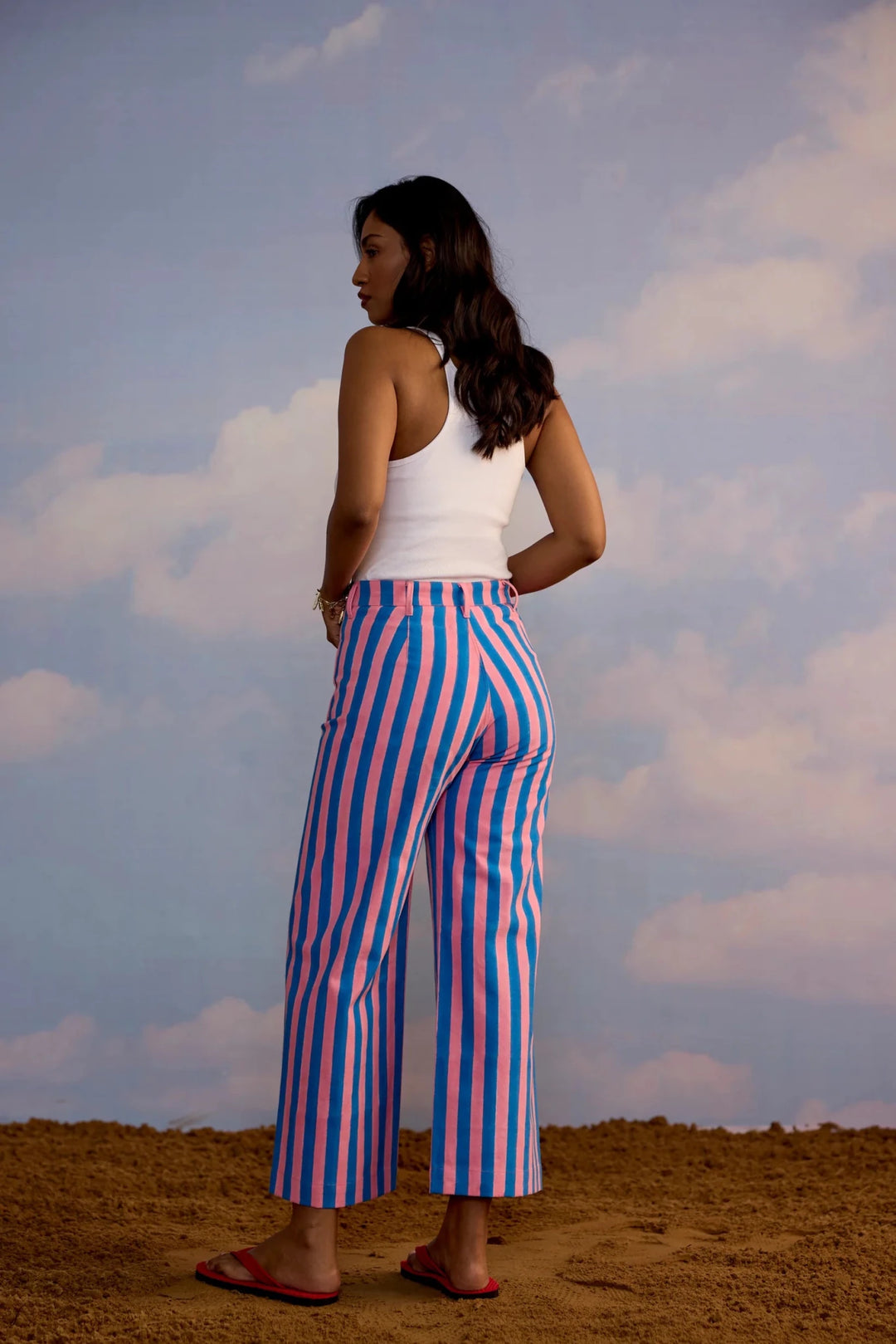 SZ Block Prints - Painter Pant Double Thick Stripe - Kalifornia Jean Bar