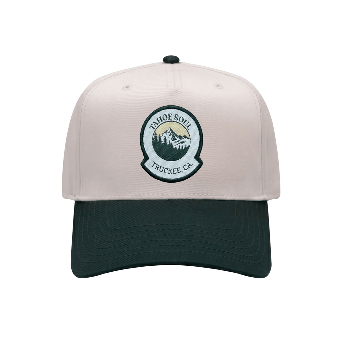 Tahoe Soul - Green/Natural Mountainscape Hat - Kalifornia Jean Bar